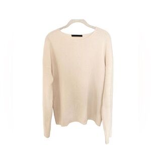 Jenni Kayne Elegant Cream Crew Neck Sweater